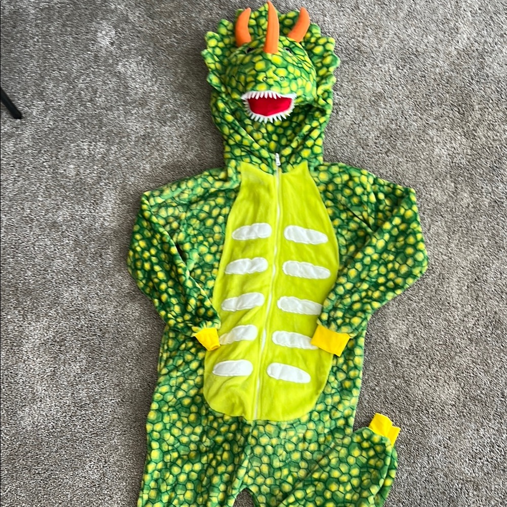 Dinosaur hooded one piece costume